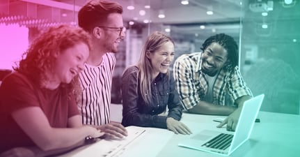 filter group of people at desk laptop laughing 2021-10-3