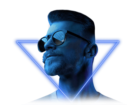 neon blue triangle man sunglasses_2021-04-1